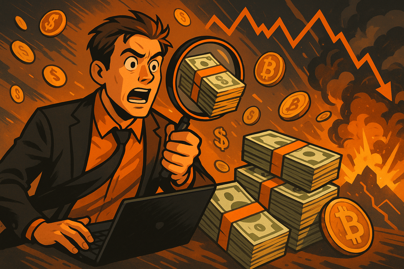 illustration d'un détective bitcoin